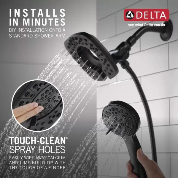 imageDELTA 58498RB 4 Setting 2in1 Combo Hand Shower Venetian BronzeMatte Black