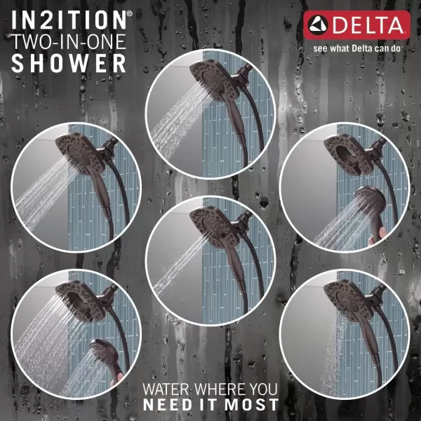 imageDELTA 58498RB 4 Setting 2in1 Combo Hand Shower Venetian BronzeVenetian Bronze