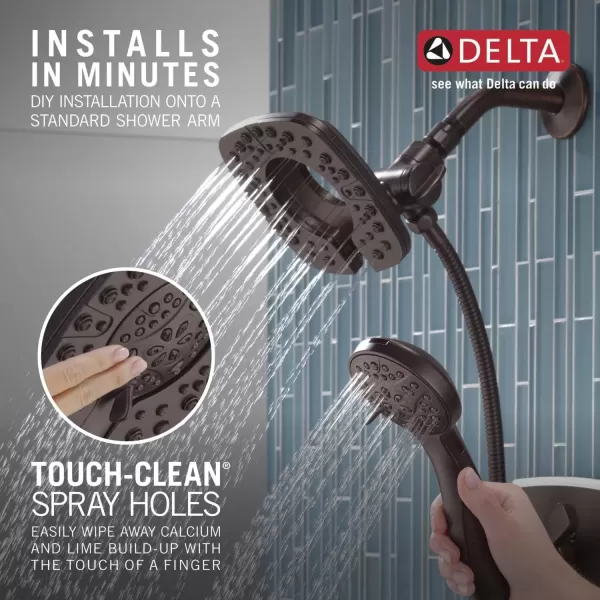 imageDELTA 58498RB 4 Setting 2in1 Combo Hand Shower Venetian BronzeVenetian Bronze