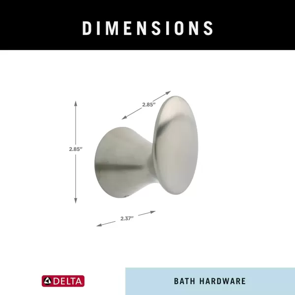 imageDELTA 73835SS Lahara Towel Robe Hook Brilliance Stainless SteelBrilliance Stainless Steel