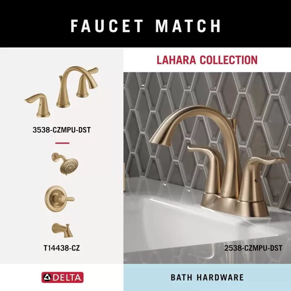 imageDELTA 73835SS Lahara Towel Robe Hook Brilliance Stainless SteelChampagne Bronze