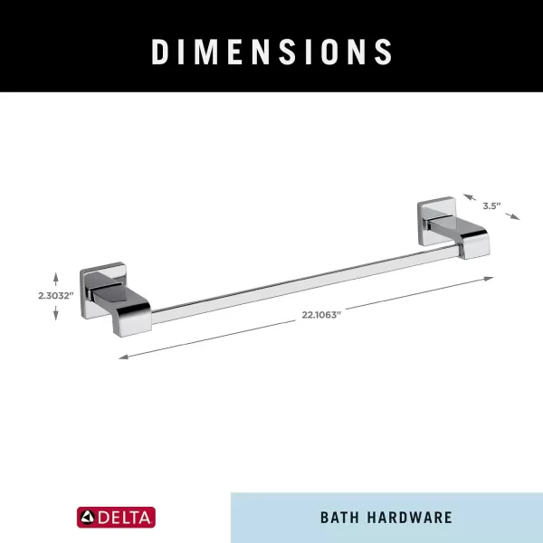 imageDELTA 77518 Ara Towel Bar Rack 18 inch Chrome 18 In