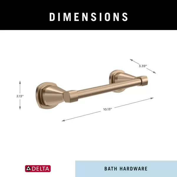 imageDELTA FAUCET 77608CZ Stryke Wall Mounted 8 in Hand Towel Bar in Champagne BronzeChampagne Bronze