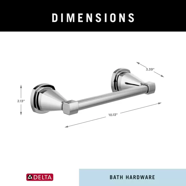 imageDELTA FAUCET 77608CZ Stryke Wall Mounted 8 in Hand Towel Bar in Champagne BronzeChrome