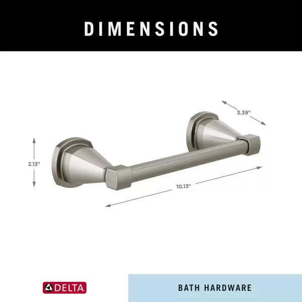 imageDELTA FAUCET 77608CZ Stryke Wall Mounted 8 in Hand Towel Bar in Champagne BronzeStainless