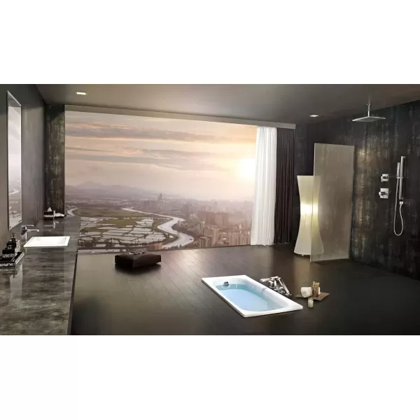 imageDELTA FAUCET T4768BL Ara DeckMount with Diverter Matte Black