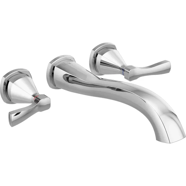 imageDELTA FAUCET T5776SSWL Tub Filler WallMount StainlessChrome