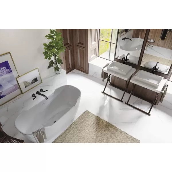 imageDELTA FAUCET T5776SSWL Tub Filler WallMount StainlessMatte Black