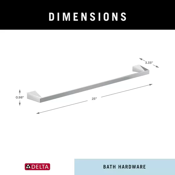 imageDelta 74318SS Trillian Towel Bar 18 inch StainlessPolished Chrome