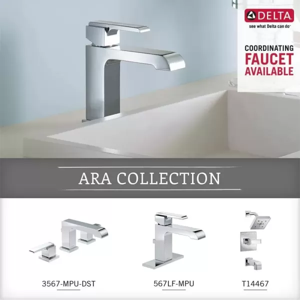 imageDelta Ara 1Pack Hand Towel Holder Polished Chrome Towel Racks for Bathroom Wall Square Towel Ring Holder for Bath Towel Hanger for Kitchen Bathroom Accessories 77546Chrome