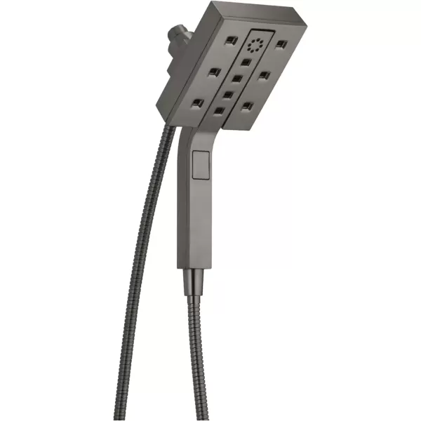 imageDelta Faucet 58473PR25 Universal Showering Combo 25 GPM Water Flow Lumicoat ChromeBlack Stainless