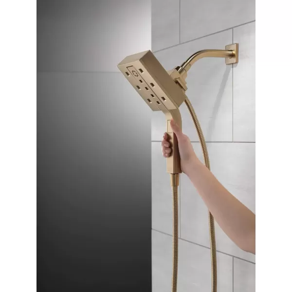 imageDelta Faucet 58473PR25 Universal Showering Combo 25 GPM Water Flow Lumicoat ChromeChampagne Bronze