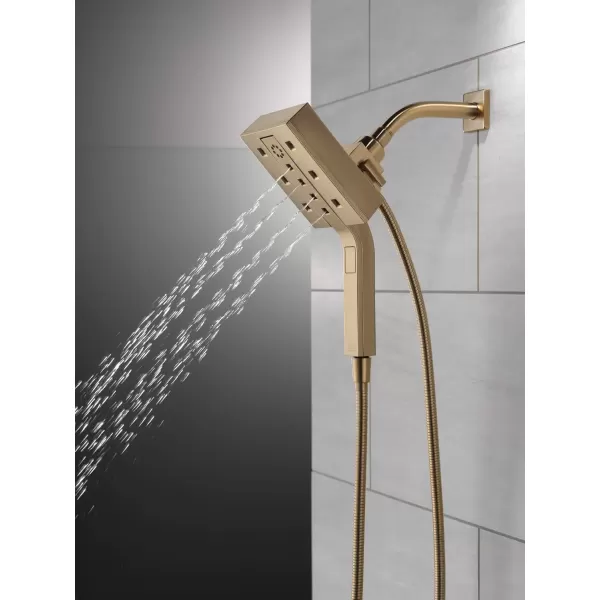 imageDelta Faucet 58473PR25 Universal Showering Combo 25 GPM Water Flow Lumicoat ChromeChampagne Bronze