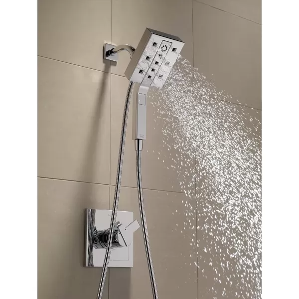 imageDelta Faucet 58473PR25 Universal Showering Combo 25 GPM Water Flow Lumicoat ChromeChrome