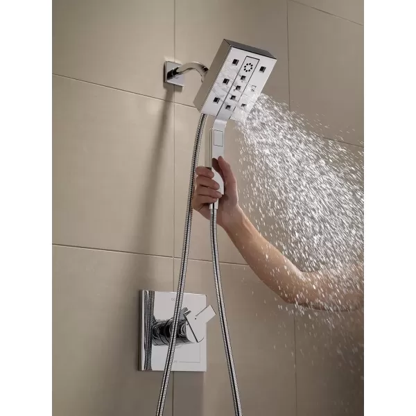 imageDelta Faucet 58473PR25 Universal Showering Combo 25 GPM Water Flow Lumicoat ChromeChrome