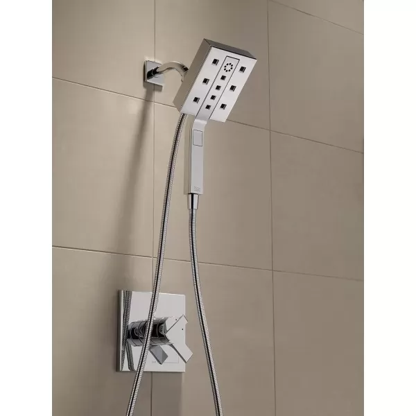 imageDelta Faucet 58473PR25 Universal Showering Combo 25 GPM Water Flow Lumicoat ChromeChrome