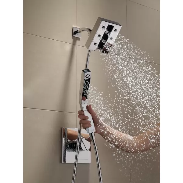 imageDelta Faucet 58473PR25 Universal Showering Combo 25 GPM Water Flow Lumicoat ChromeChrome