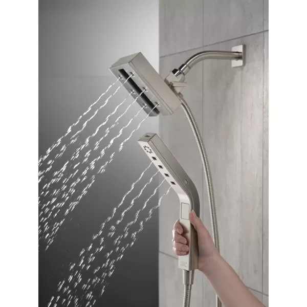 imageDelta Faucet 58473PR25 Universal Showering Combo 25 GPM Water Flow Lumicoat ChromeStainless