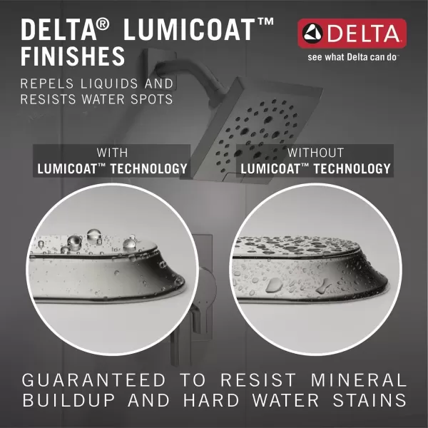 imageDelta Faucet 58473PR25 Universal Showering Combo 25 GPM Water Flow Lumicoat ChromeStainless