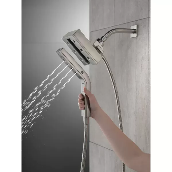 imageDelta Faucet 58473PR25 Universal Showering Combo 25 GPM Water Flow Lumicoat ChromeStainless