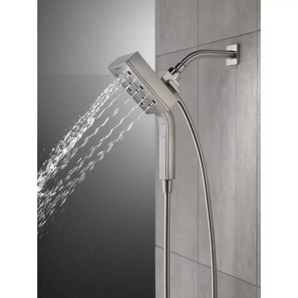imageDelta Faucet 58473PR25 Universal Showering Combo 25 GPM Water Flow Lumicoat ChromeStainless