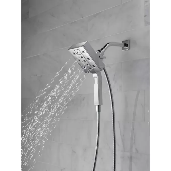 imageDelta Faucet 58473PR25 Universal Showering Combo 25 GPM Water Flow Lumicoat ChromeVenetian Bronze