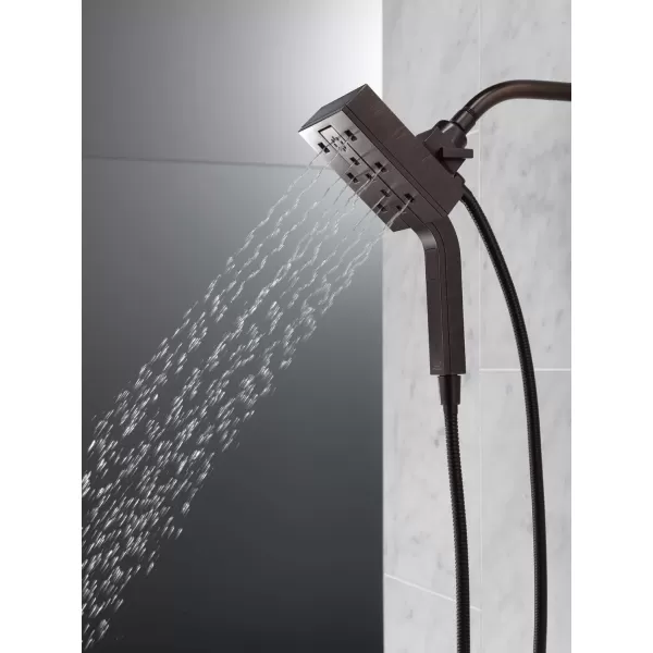 imageDelta Faucet 58473PR25 Universal Showering Combo 25 GPM Water Flow Lumicoat ChromeVenetian Bronze