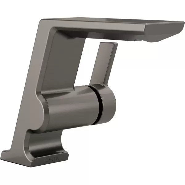 imageDelta Faucet 599KSPRMPUDST Pivotal Bar Faucet Lumicoat Black Stainless