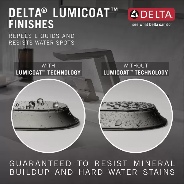 imageDelta Faucet 599KSPRMPUDST Pivotal Bar Faucet Lumicoat Black Stainless
