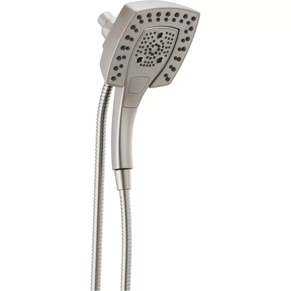 imageDelta Faucet 5Spray In2ition Dual Shower Head with HandHeld Spray H2Okinetic Brushed Nickel Shower Head with Hose Showerheads Magnetic Docking Lumicoat Stainless 58474SSPR25