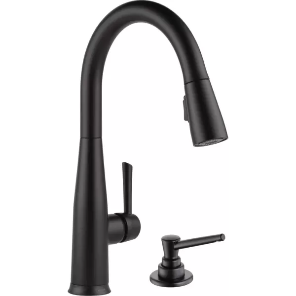 imageDelta Faucet Essa Touch 9113TRBDST Oil Rubbed Bronze Deck Mount Kitchen Faucet with Pull Down Sprayer Touch2O Technology Venetian BronzeMatte Black