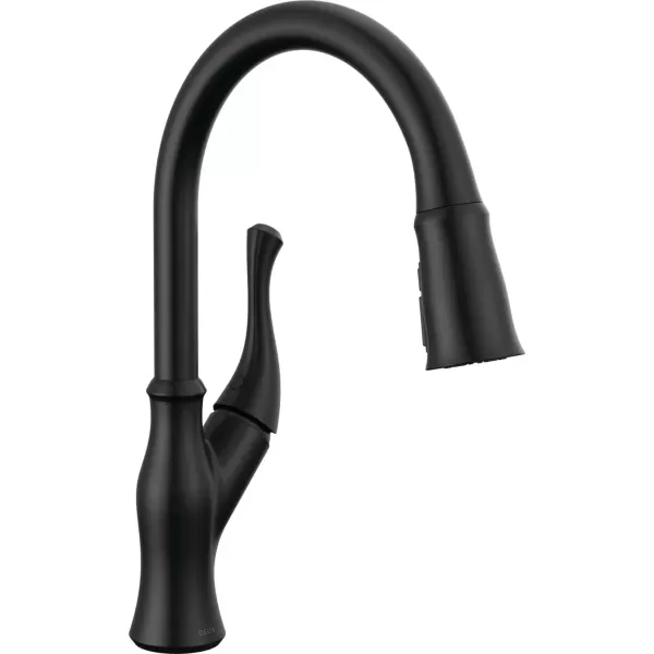 imageDelta Faucet Ophelia Brushed Nickel Faucet with Pull Down Sprayer for Kitchen Sink Magnetic Docking SpotShield Stainless 19888TZSPDSTMatte Black