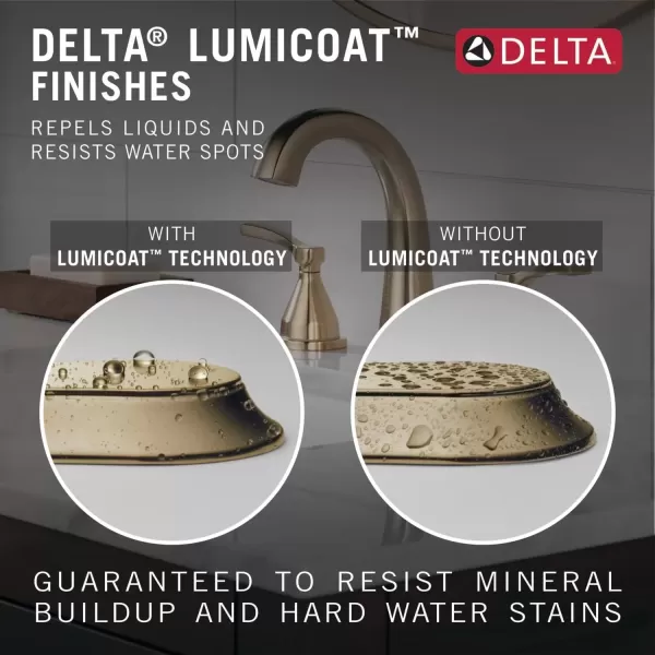 imageDelta Faucet Stryke Pull Down Bathroom Faucet Bathroom Pull Out Faucet Gold Widespread Bathroom Faucet 3 Hole Pull Down Bathroom Sink Faucet Magnet Dock Lumicoat Champagne Bronze 35775CZPDPRDST