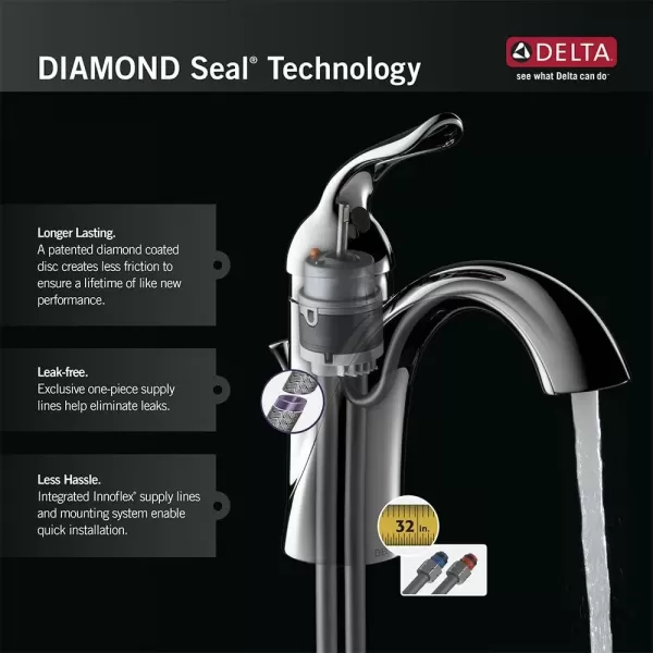 imageDelta Faucet T4738SS Lahara Roman Tub with Handshower Trim Stainless