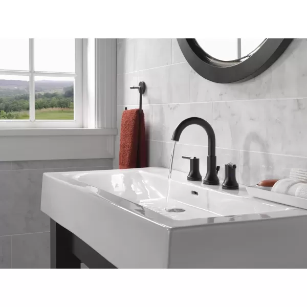 imageDelta Faucet Trinsic Pull Down Bathroom Faucet Bathroom Pull Out Faucet Black Widespread Bathroom Faucet 3 Hole Pull Down Sprayer Bathroom Sink Faucet Magnetic Docking Matte Black 3559BLPDDSTMatte Black