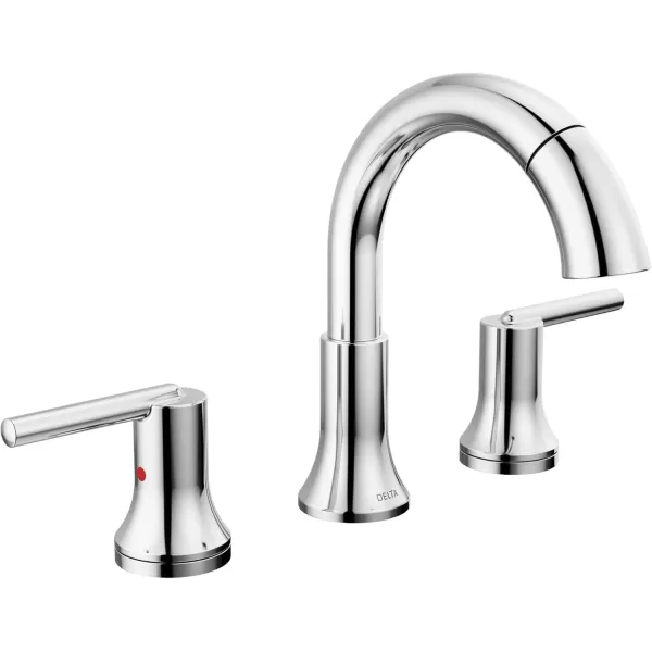 imageDelta Faucet Trinsic Pull Down Bathroom Faucet Bathroom Pull Out Faucet Black Widespread Bathroom Faucet 3 Hole Pull Down Sprayer Bathroom Sink Faucet Magnetic Docking Matte Black 3559BLPDDSTChrome