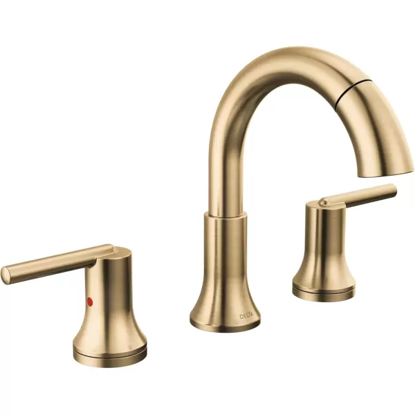 imageDelta Faucet Trinsic Pull Down Bathroom Faucet Bathroom Pull Out Faucet Black Widespread Bathroom Faucet 3 Hole Pull Down Sprayer Bathroom Sink Faucet Magnetic Docking Matte Black 3559BLPDDSTChampagne Bronze