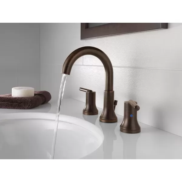 imageDelta Faucet Trinsic Pull Down Bathroom Faucet Bathroom Pull Out Faucet Black Widespread Bathroom Faucet 3 Hole Pull Down Sprayer Bathroom Sink Faucet Magnetic Docking Matte Black 3559BLPDDSTVenetian Bronze