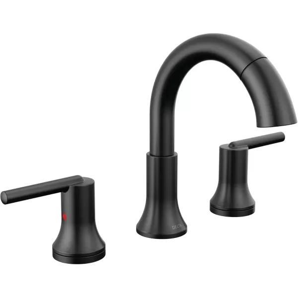 imageDelta Faucet Trinsic Pull Down Bathroom Faucet Bathroom Pull Out Faucet Black Widespread Bathroom Faucet 3 Hole Pull Down Sprayer Bathroom Sink Faucet Magnetic Docking Matte Black 3559BLPDDSTMatte Black