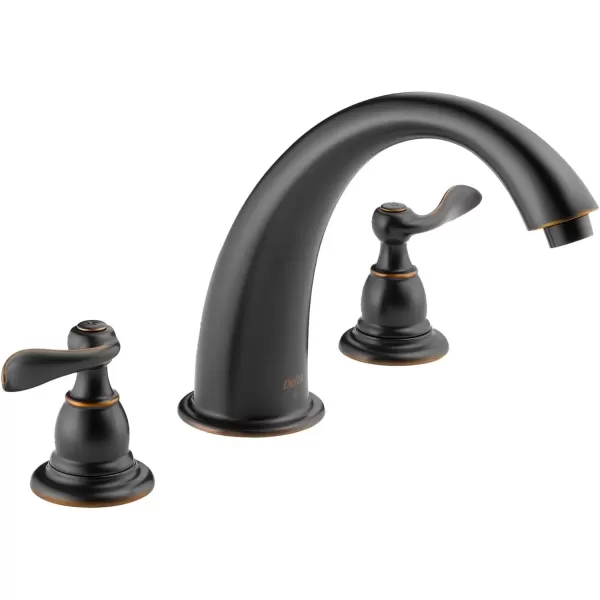 imageDelta Faucet Windemere 2Handle Widespread Roman Tub Faucet Trim Kit DeckMount Stainless BT2796SS Valve Not Included 650 x 1100 x 1100 inchesOil Rubbed Bronze