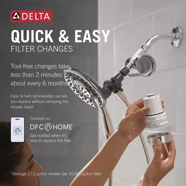 imageClarifi Shower Filter Attachment with 4Setting In2itionChrome
