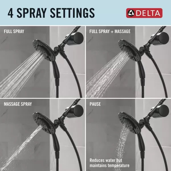 imageClarifi Shower Filter Attachment with 4Setting In2itionMatte Black