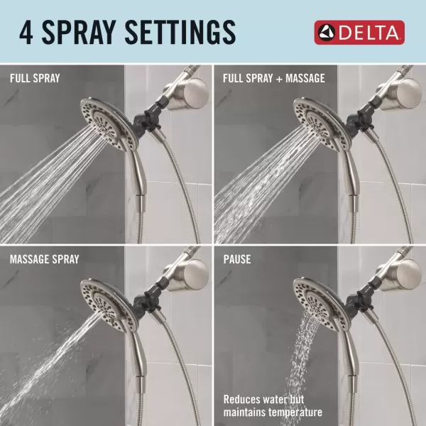 imageClarifi Shower Filter Attachment with 4Setting In2itionSpotShield Nickel