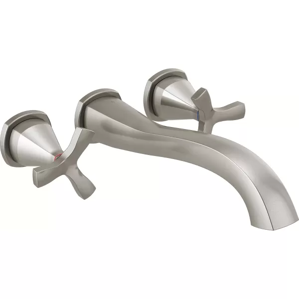 imageDELTA FAUCET T57766BLWL Tub Filler WallMount Matte BlackStainless