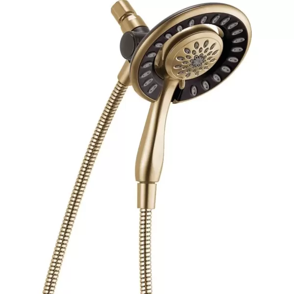 imageDelta Faucet 4Spray In2ition 2in1 Dual Hand Held Shower Head Gold Shower Head with Handheld Spray Double Shower Head Detachable Shower Head Shower Head with Hose Champagne Bronze 58065CZChampagne Bronze