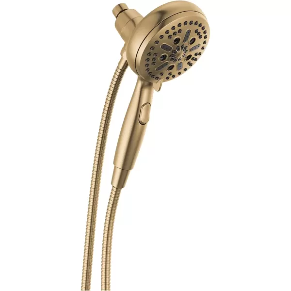 imageDelta Faucet 54810PK SureDock Chrome Hand Shower with MagnaTite Technology 7 Spray SettingsChampagne Bronze