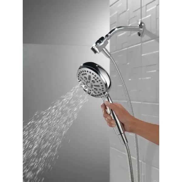imageDelta Faucet 54810PK SureDock Chrome Hand Shower with MagnaTite Technology 7 Spray SettingsChrome