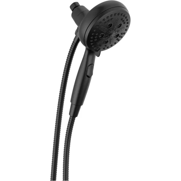 imageDelta Faucet 54810PK SureDock Chrome Hand Shower with MagnaTite Technology 7 Spray SettingsMatte Black