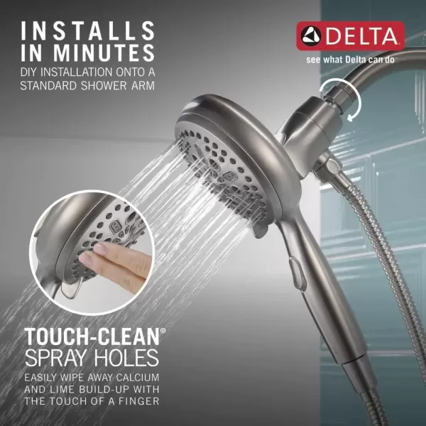 imageDelta Faucet 54810PK SureDock Chrome Hand Shower with MagnaTite Technology 7 Spray SettingsStainless
