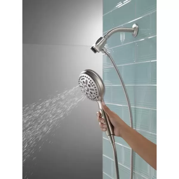 imageDelta Faucet 54810PK SureDock Chrome Hand Shower with MagnaTite Technology 7 Spray SettingsStainless